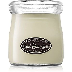 Milkhouse Candle Co. Creamery Sweet Tobacco Leaves vonná svíčka Cream Jar 142 g obraz