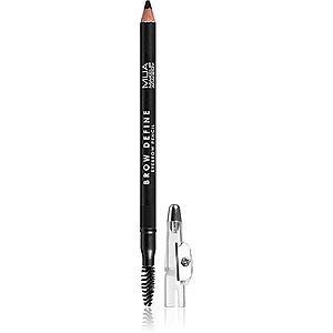 MUA Makeup Academy Brow Define dlouhotrvající tužka na obočí s kartáčkem odstín Black 1, 2 g obraz