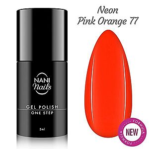 NANI gel lak One Step 5 ml - Neon Pink Orange obraz