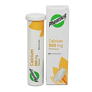 Pharmavit Calcium 500 mg 20 šumivých tablet obraz