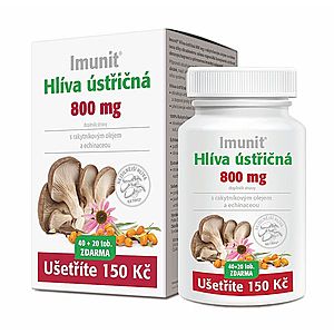 Imunit Hlíva ústřičná 800 mg s rakytníkem a echinaceou 40+20 tobolek obraz