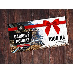 Dárkový poukaz na 1000 CZK obraz