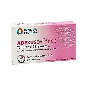 Těhotenský test krevní ADEXUSDx hCG, 1 ks obraz