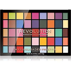 Makeup Revolution Maxi Reloaded Palette paletka pudrových očních stínů odstín Monster Mattes 45x1.35 g obraz