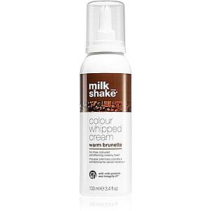 Milk Shake Colour Whipped Cream tónovací pěna pro všechny typy vlasů Warm Brunette 100 ml obraz