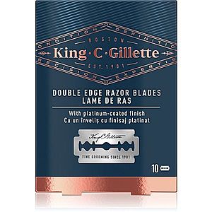King C. Gillette Double Edge Razor Blades náhradní žiletky 10 ks obraz
