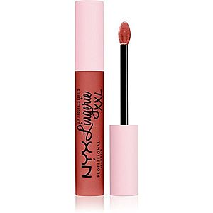 NYX Professional Makeup Lip Lingerie XXL tekutá rtěnka s matným finišem odstín 06 - Peach flirt 4 ml obraz