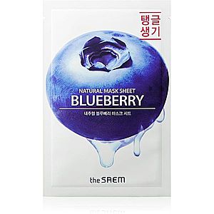 The Saem Natural Mask Sheet Blueberry plátýnková maska s revitalizačním účinkem 21 ml obraz