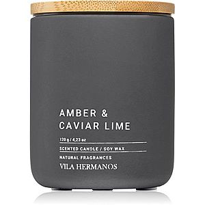Vila Hermanos Concrete Amber & Caviar Lime vonná svíčka 120 g obraz
