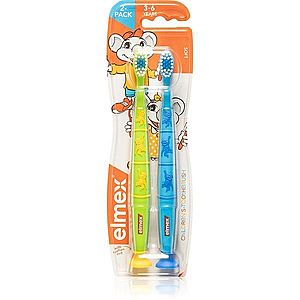 Elmex Children's Toothbrush zubní kartáček pro děti soft 3-6 years 2 ks obraz