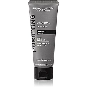 Revolution Skincare Purifying Charcoal slupovací maska proti černým tečkám s aktivním uhlím 100 g obraz