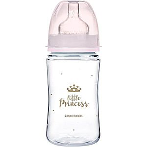 Canpol babies Royal Baby kojenecká láhev 3m+ Pink 240 ml obraz