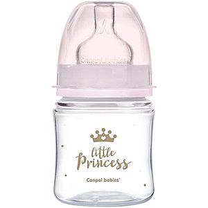 Canpol babies Royal Baby kojenecká láhev 0m+ Pink 120 ml obraz