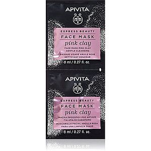 Apivita Express Beauty Cleansing Face Mask Pink Clay čisticí maska na obličej 2x8 ml obraz