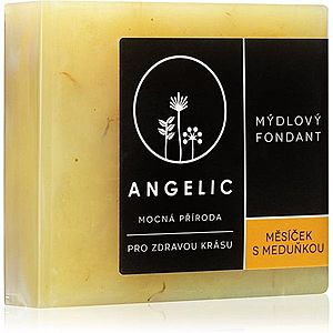 Angelic Mýdlový fondant Měsíček & Meduňka extra jemné přírodní mýdlo 105 g obraz