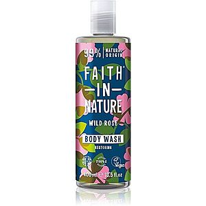 Faith In Nature Wild Rose přírodní sprchový gel pro obnovu kožní bariéry 400 ml obraz