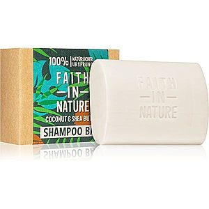 Faith In Nature Coconut & Shea Butter organický tuhý šampon dodávající hydrataci a lesk 85 g obraz