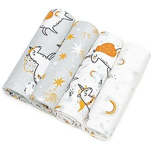 T-TOMI Cloth Diapers Unicorns látkové pleny 76x76 cm 4 ks obraz