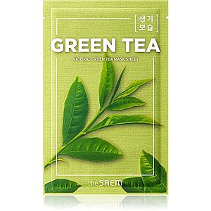 The Saem Natural Mask Sheet Green Tea plátýnková maska s hydratačním a zklidňujícím účinkem 21 ml obraz