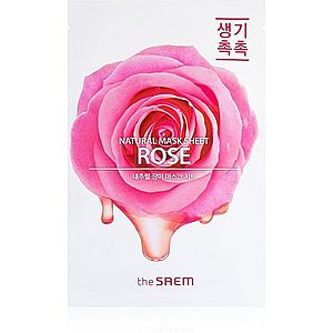 The Saem Natural Mask Sheet Rose plátýnková maska s hydratačním a revitalizačním účinkem 21 ml obraz