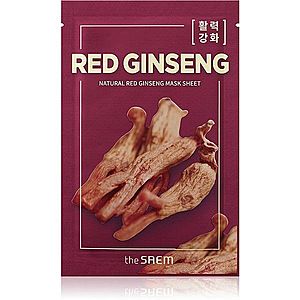 The Saem Natural Mask Sheet Red Ginseng plátýnková maska pro kompletní péči 21 ml obraz