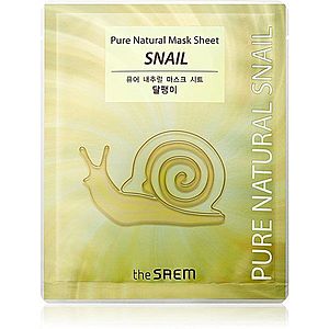 The Saem Pure Natural Snail plátýnková maska s revitalizačním účinkem 20 ml obraz