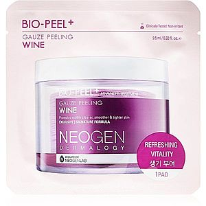 Neogen Dermalogy Bio-Peel+ Gauze Peeling Wine peelingové pleťové tamponky pro vyhlazení pleti a minimalizaci pórů 8 ks obraz