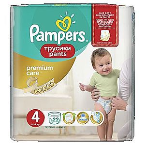 Pampers Premium Care Pants vel. 4 9-14 kg plenkové kalhotky 22 ks obraz