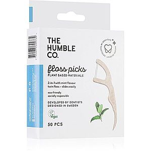 The Humble Co. Floss Picks dentální párátka Mint 50 ks obraz