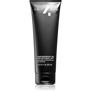 Unit4Men Perfumed shower gel 3 v 1 šampon, kondicionér a sprchový gel s parfemací Citrus and Musk 200 ml obraz