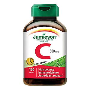 Jamieson Vitamín C s postupným uvolňováním 500 mg 100 tablet obraz