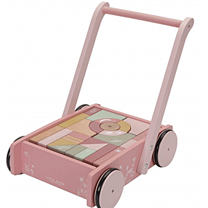 Little Dutch Vozíček s kostkami pink - novinka obraz