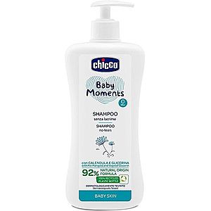 Chicco Baby Moments dětský šampon na vlasy 500 ml obraz