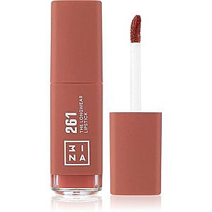 3INA The Longwear Lipstick dlouhotrvající tekutá rtěnka odstín 261 - Dark nude 6 ml obraz