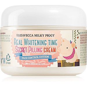 Elizavecca Milky Piggy Real Whitening Time Secret Pilling Cream hydratační zjemňující krém s peelingovým efektem 100 ml obraz