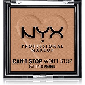 NYX Professional Makeup Can't Stop Won't Stop Mattifying Powder matující pudr odstín 07 Caramel 6 g obraz