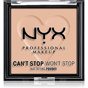 NYX Professional Makeup Can't Stop Won't Stop Mattifying Powder matující pudr odstín 04 Meduim 6 g obraz