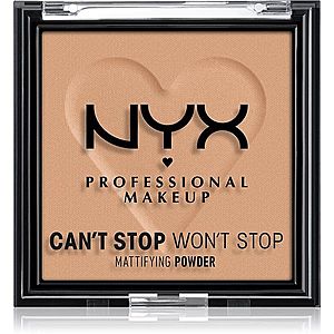 NYX Professional Makeup Can't Stop Won't Stop Mattifying Powder matující pudr odstín 06 Tan 6 g obraz
