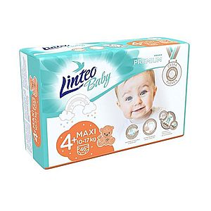 Linteo Baby PREMIUM 4+ Maxi 10-17 kg dětské plenky 46 ks obraz
