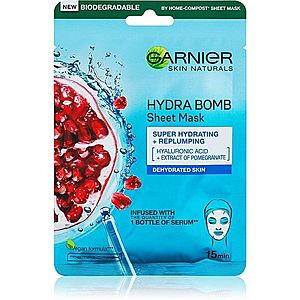 Garnier Skin Naturals Moisture+Aqua Bomb hydratační plátýnková maska s kyselinou hyaluronovou 1 ks obraz