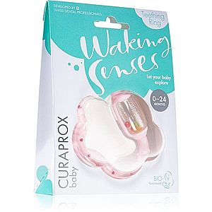 Curaprox Baby Waking Senses kousací kroužek s masážním kartáčkem a chrastítkem 1 ks obraz