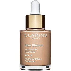 Clarins Skin Illusion Natural Hydrating Foundation rozjasňující hydratační make-up SPF 15 odstín 109C Wheat 30 ml obraz