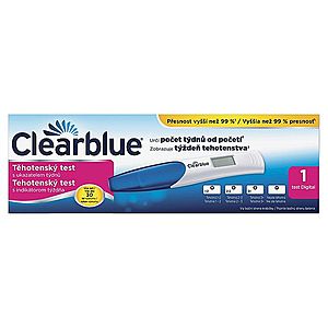 Clearblue Digitální těhotenský test s ukazatelem týdnů 1 ks obraz