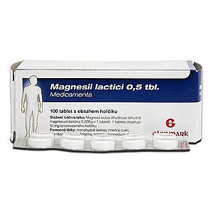 Medicamenta Magnesii lactici 0.5 tbl. 100 tablet obraz