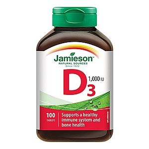 Jamieson Vitamin D3 1000 IU 100 tablet obraz