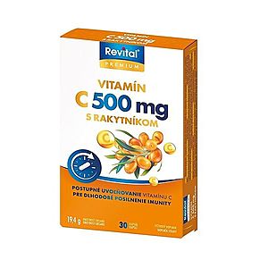 Revital Vitamin C 500 mg s rakytníkem 30 kapslí obraz