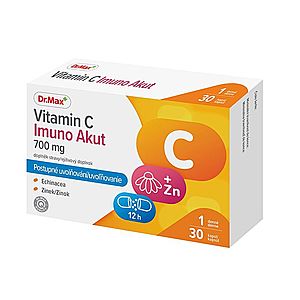 Dr. Max Vitamin C Imuno Akut 700 mg 30 kapslí obraz