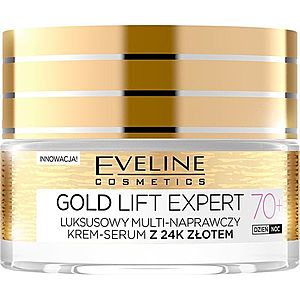 Eveline Cosmetics Gold Lift Expert zpevňující krém se zlatem 70+ 50 ml obraz