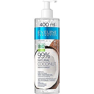Eveline Cosmetics Bio Organic Natural Coconut zklidňující gel pro citlivou pokožku 400 ml obraz
