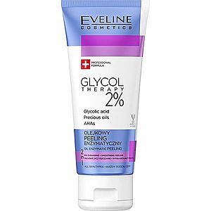 Eveline Cosmetics Glycol Therapy enzymatický peeling s AHA kyselinami se vzácnými oleji 100 ml obraz